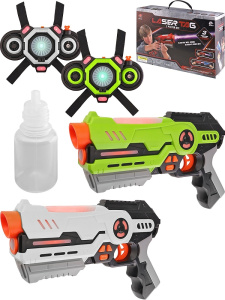 Лазертаг, а наборе( 33,5х10х21см, свет, звук, бронежилет 2шт, 12*1.5AA не в к-те) (арт. Y15921062-2)