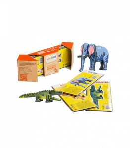 /Сафари/. Набор из 8 пазлов. Игра настольно-печатная /Объемные пазлы/