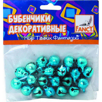 Бубенчики декоративные, 20шт, 3 цвета в ассортименте, арт. FD080061