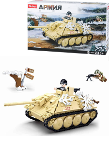 Конструктор пластиковый Sluban /Истребитель танков/(38см) (344 детали) ( Арт. M38-B0976)