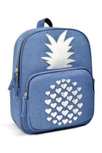 Рюкзак арт.48825 АНАНАС СИНИЙ (без наполнения, 35х26х12 см, одно отделение, хлопчатобумажная ткань, 