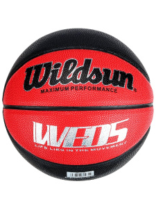 мяч баскетбольный красный с черным, pu, №7, 75-78см., 580-600г. (Арт. МБ-4809)