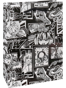 Optima Пакет подарочный с глянц.ламинацией 11,5х14,5х6 см (S) Комиксы, 128 г, ПКП-4163