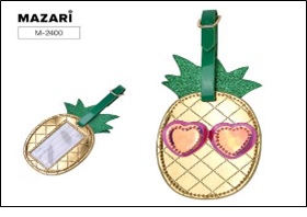 Бирка для багажа PINEAPPLE 8,5х13,8 см, полиуретан