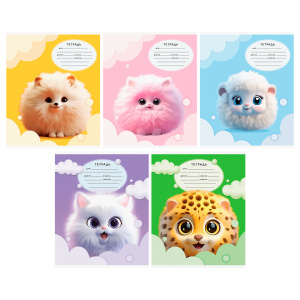 Тетрадь 12л., клетка BG /Пушистики/ Т5ск12 57301