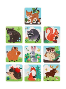 Пазлы /Кто живет в лесу?/