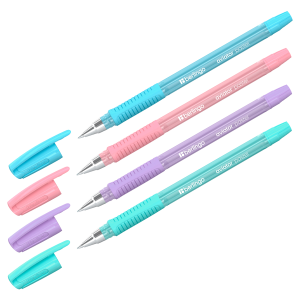 Ручка шариковая Berlingo /Aviator Pastel/ синяя, 0,7мм, грип CBp_07512 (10702070/030325/5078551/1, К