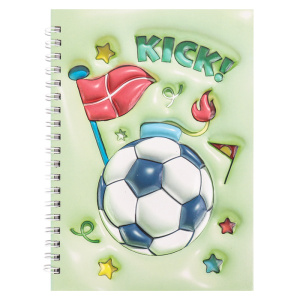 Блокнот 13*18см 48л на спирали в клетку