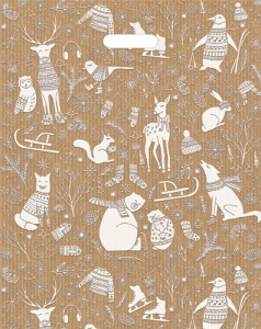 Пакет полиэтиленовый /Зимний лес/  (36,5смх48см) ПП-7334