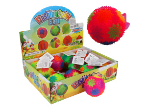 Мяч световой на резиночке  7,5 см  /КЛЯКСЫ/ (12 шт в шоубоксе)  Арт. И-1253 кратно 12