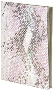 Ежедневник В6 недат. LOREX DIARPTILE 96 л. лин. жемчуж. мягк. обл. иск. кожа, фольга, ляссе эффект ч