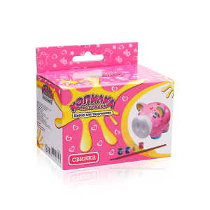 Копилка-раскраска  Свинка новая