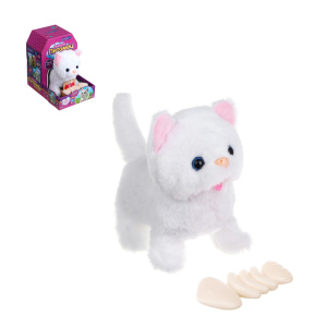 ИГРОЛЕНД Питомец интерактивный с вкусняшкой, 2хАА, ABS, полиэстер, 13х18х18 см (10702070/180725/5246