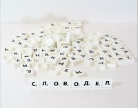 Набор букв для игры /Словодел/ 125 фишек (пакет)