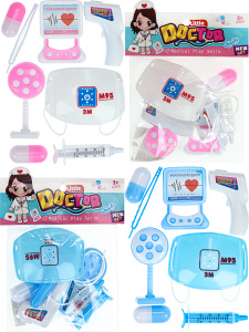 Игровой набор /Юный доктор/(7 дет.,мини куколка 9х4,5 см, цвет микс, в пакете) ( Арт. Y20118003)