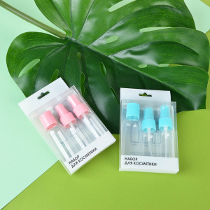 ЮниLook Набор для косметики дорожный 3 предмета, пластик, 2 цвета (10131010/240123/3023510, Китайска