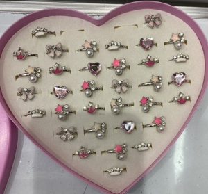 Набор колец /Красавица/ (36 шт), металл (Арт. ДФ-1095) цена за 1 колечко