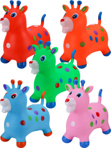 Игрушка-прыгун /Козлик с рожками/ (5 цветов микс, 1300г, в пакете) ( Арт. И-2038)