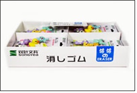 Набор фигурных ластиков /Зверинец/ (6шт)