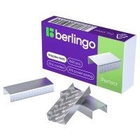 Скобы для степлера №10 Berlingo /Perfect/, оцинкованные, 1000шт., энергосберегающие DSk_10000