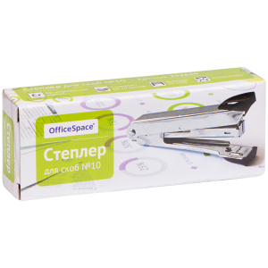 Степлер №10 OfficeSpace до 10л., металлический корпус, ассорти 232639 (10702070/270625/5220466/4, Ки
