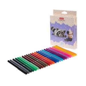 Фломастеры 24 цв. -ВОТ ЕНОТ- в карт. короб. с европодвесом