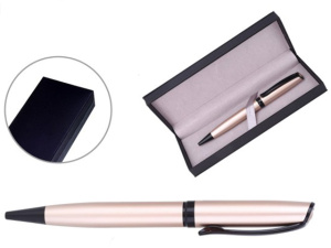 Ручка шариковая с поворотным механизмом ORLANDO С в подарочной упаковке , СИНЯЯ, чернила на масляной