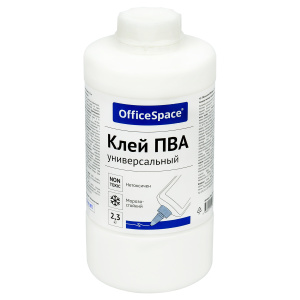 Клей ПВА OfficeSpace, 2,3кг, без дозатора, банка PVA_52486