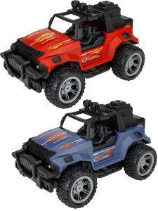 Машинка р/у (2 цвета микс, 34,7*18,4*17,6,свет,звук,3,7V,USB,2*AA не в компл, в кор.) (арт. 3029936)