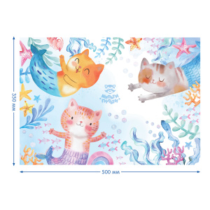 Клеенка для уроков труда Мульти-Пульти /Которусалки/, 35*50см, ПВХ CH_50229 (10702070/070525/5154423