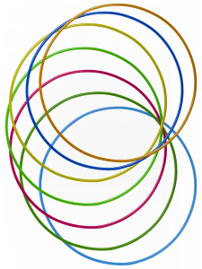 ОБРУЧ (диаметр 90 см, ассорти) (Арт. ОГ-6945) кратно 10
