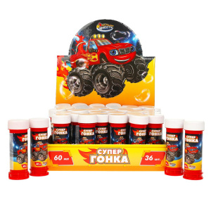 Мыльные пузири /машинки/ 60мл, дисп.23*23*11см ИГРАЕМ ВМЕСТЕ уп-36шт в кор.6уп