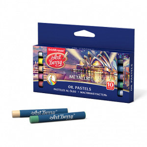 Масляная пастель ArtBerry® Metallic 8 цветов + 2 контура