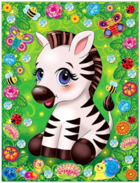 Набор для изготовления картины /Няшка. Зебрик/ (декорирование)