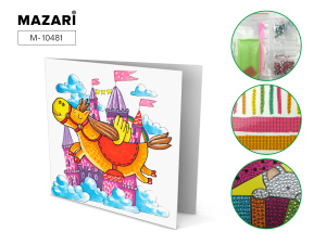 Алмазная мозаика /Открытка своими руками/, ПОНИ-ПЕГАС, 15х15 см, ОПП-упаковка