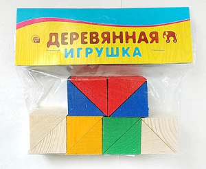 13. ИГРУШКА ДЕРЕВЯННАЯ. РАЗВИВАЮЩИЙ НАБОР /12 треугольников/ (Арт. НР-0148)