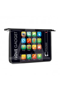 Папка для тетрадей Пластиковая А4ф Hatber 2 отделения на молнии -I Love Gadget-   в индив.упак.