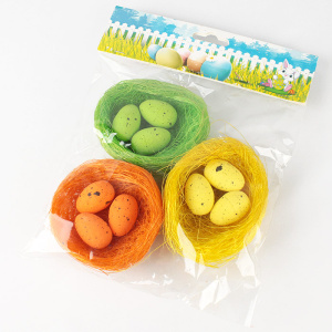 Сувенир декоративный /Гнезда с яйцами/ 3шт/уп (набор)