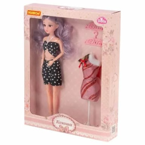 Кукла /Ксюша/ (30 см) у стилиста + аксессуары (4 элемента) (в коробке №3)