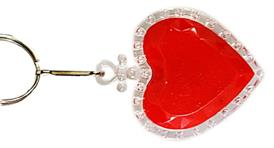 Брелок /Сердце/ световые эффекты, 9 см, цвет ассортимент