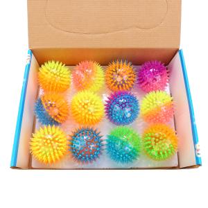 МЯЧ ПВХ 7,5СМ, СО СВЕТОМ, В АССОРТ. В ДИСПЛЕЕ УП-12ШТ в кор.24уп