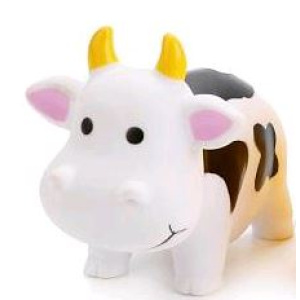 Игрушка для ванны коровка сетка, хенгтег КАПИТОШКА в кор.100шт